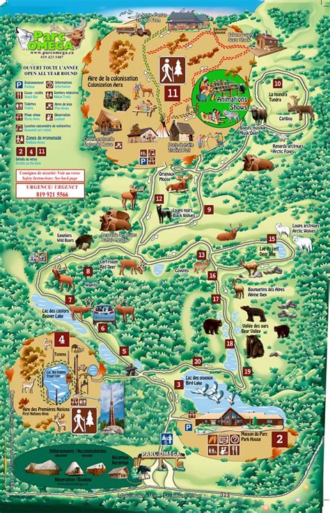 parc omega canada tarif|parc omega Canada map.